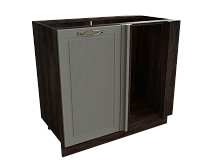 Шкаф НУ990 с 1-ой дверью Моцарт ДБК/МОНБЛАН/СОФТ Ф60