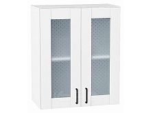 Шкаф верхний с 2-мя остекленными дверцами Лофт Super White Белый 716*600*320