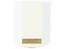 Шкаф верхний угловой Терра DL Ваниль софт Белый 920*600*600