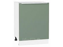 Шкаф нижний с 1-ой дверцей Фьюжн Silky Mint Белый 816*600*480