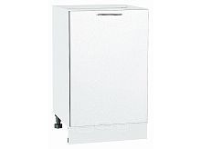 Шкаф нижний с 1-ой дверцей Валерия-М Белый металлик Белый 816*500*478