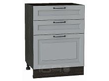 Шкаф нижний с 3-мя ящиками Ницца Magnum/Graphite 816*600*480