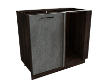 Шкаф НУ990 с 1-ой дверью Хелмер ДБК/БЕТОН Ф20