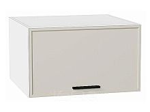 Шкаф верхний горизонтальный глубокий Фрейм Cream Silk Белый 358*600*580
