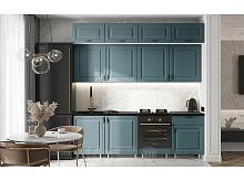 Кухонный гарнитур Престиж браш блю 2500x2400x600