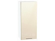 Шкаф верхний с 1-ой дверцей Валерия-М Бежевый металлик Белый 920*400*318