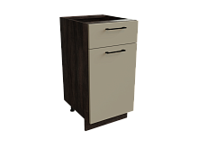 Шкаф Н401 с 1-ой дверью и ящиком Эстетик ДБК/Порт-Ройал Ф21