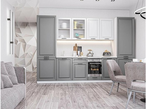 Модульный кухонный гарнитур Ницца blanco, magnum 2140x3150x600