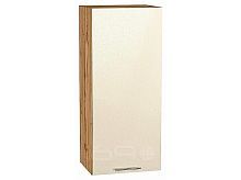 Шкаф верхний с 1-ой дверцей Валерия-М Бежевый металлик Дуб Вотан 920*400*318