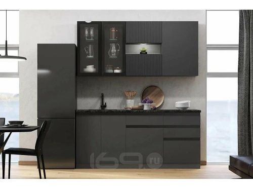Кухонный гарнитур Техно-6 графит 2340x2000x600