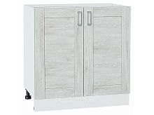 Шкаф нижний с 2-мя дверцами Лофт Nordic Oak/Белый 816*800*480