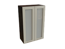 Шкаф В609 с 2-мя дверцами со стеклом Валерия-М ДБК/АЛЬБИОН/СОФТ Ф45Н