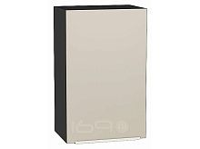 Шкаф верхний с 1-ой дверцей Фьюжн Cream Silk/Graphite 716*450*320