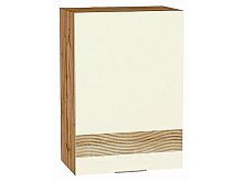 Шкаф верхний с 1-ой дверцей Терра DL Ваниль софт Дуб Вотан 716*500*318
