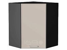 Шкаф верхний угловой Квадро Кашемир/Graphite 716*600*600
