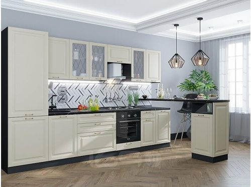 Модульный кухонный гарнитур Ницца-02 агат 2140x3300x600