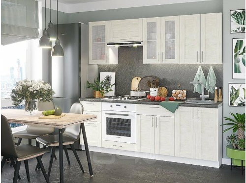 Модульный кухонный гарнитур Лофт-01 nordic oak 2140x2200x600 фото 2