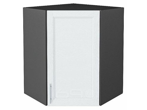 Шкаф верхний угловой Сканди White Softwood Graphite