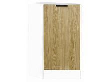 Шкаф нижний торцевой Евро Дуб песочный/Белый 816*296*552