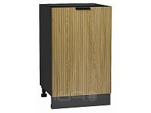 Шкаф нижний с 1-ой дверцей Евро Лайн Дуб песочный/Graphite 816*500*478