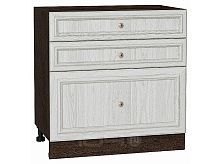 Шкаф нижний с 3-мя ящиками Шале White Dreamline Венге 816*800*480