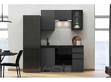 Кухонный гарнитур Техно-6 графит 2140x1500x600