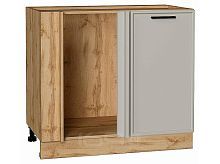 Шкаф нижний угловой Фрейм Grey Silk Дуб Вотан 816*890*484