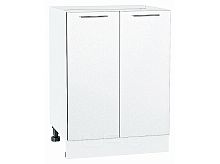 Шкаф нижний с 2-мя дверцами Валерия-М Белый металлик Белый 816*600*478