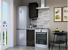 Модульный кухонный гарнитур Прага-22 венге премиум 2132x400x600