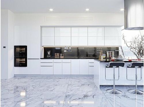 Модульный кухонный гарнитур Фьюжн-02 angel 2340x3900/1400x600 фото 3