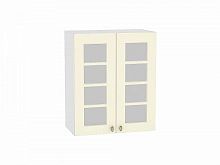 Шкаф верхний с 2-мя остекленными дверцами Прованс Ваниль