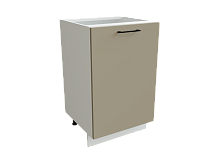 Шкаф Н500 с 1-ой дверью Эстетик БЕЛ/Порт-Ройал Ф30