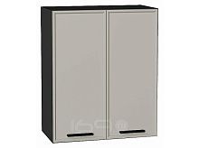 Шкаф верхний с 2-мя дверцами Фрейм Grey Silk Graphite 716*600*324