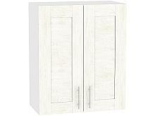 Шкаф верхний с 2-мя дверцами Лофт В 600 Nordic Oak-Белый