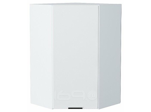 Шкаф верхний угловой Евро Белый / Белый 920*600*600