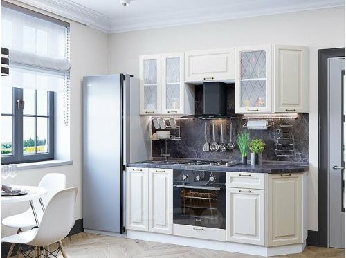 Модульный кухонный гарнитур Ницца-01 агат 2140x1900x600