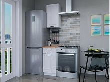 Модульный кухонный гарнитур Прага-23 белое дерево 2132x400x600