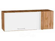 Шкаф верхний прямой угловой горизонтальный Квадро Белый/Дуб Вотан 358*1000*350
