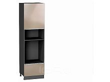 Шкаф пенал с 1-ой дверцей и ящиком под технику Фьюжн Gallant Graphite 2132*600*576