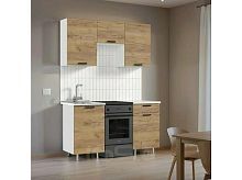 Кухонный гарнитур Рио дуб крафт 2140x1500x600