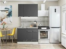 Модульный кухонный гарнитур Фьюжн-05 stormy silk 2140x1100x600