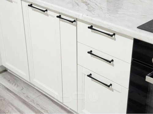 Модульный кухонный гарнитур Сканди white silkwood 2336x1738/2980x600 фото 2