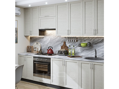 Модульный кухонный гарнитур Сканди-03 cappuccino softwood 2340x2600x600