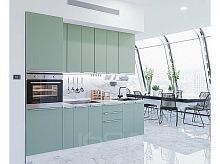 Модульный кухонный гарнитур Фьюжн-03 silky mint 2340x2600x600