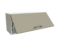 Шкаф ВГ800 верхний горизонтальный Эстетик БЕЛ/Порт-Ройал Ф87