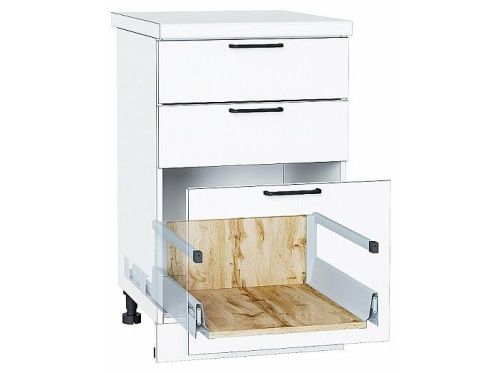 Ящик высокий POWER BOX2 с рейлингом Дуб Вотан